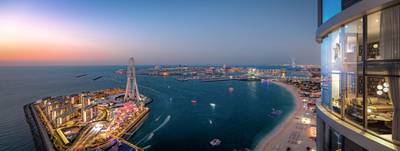 The hotel will have sweeping views of the Arabian Gulf and Bluewaters Island.