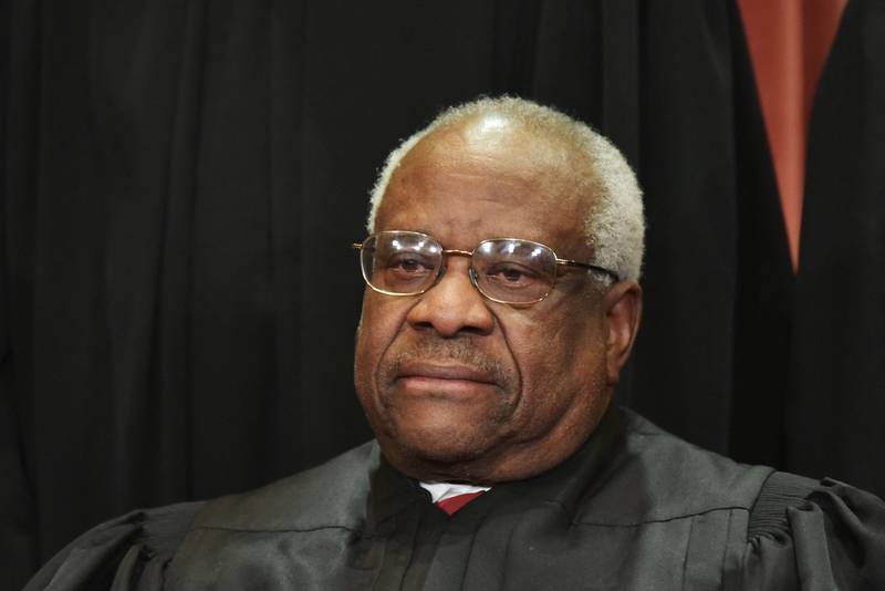 Justice Clarence Thomas is said to be responding well to treatment. AFP
