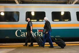 A Via Rail train in Toronto. Reuters