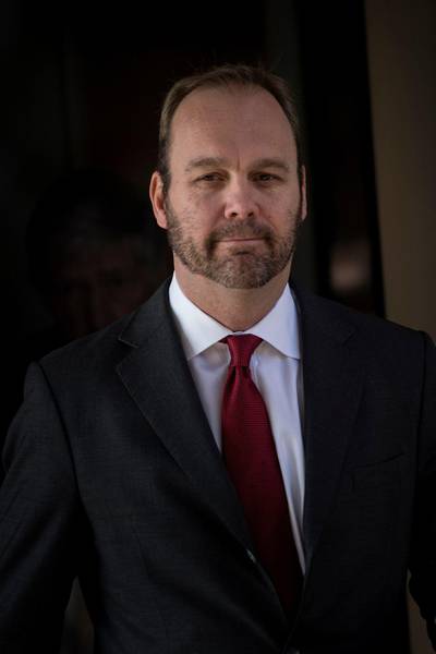 (FILES) In this file photo taken on December 11, 2017 former Trump campaign official Rick Gates leaves Federal Court in Washington, DC.
Gates testified on August 6, 2018 on day 5 of the trial against former Trump campaign manager Paul Manafort. Manafort, 69, is the first defendant to go to court to fight charges stemming from Special Counsel Robert Mueller's investigation into Russian interference in the 2016 election. / AFP PHOTO / Brendan Smialowski