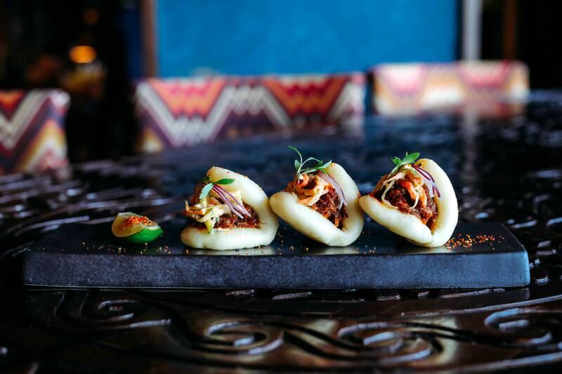 Wagyu beef baos at Coya. 