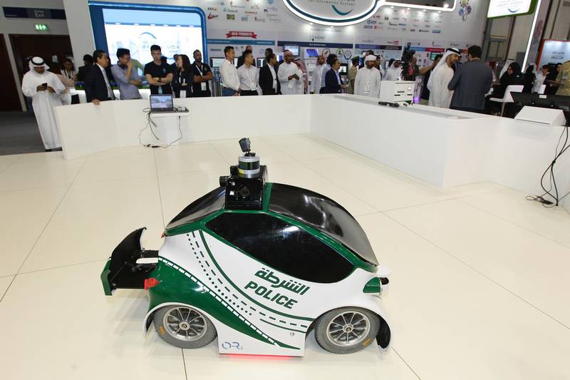 The self-driving patrol car. Dubai Police