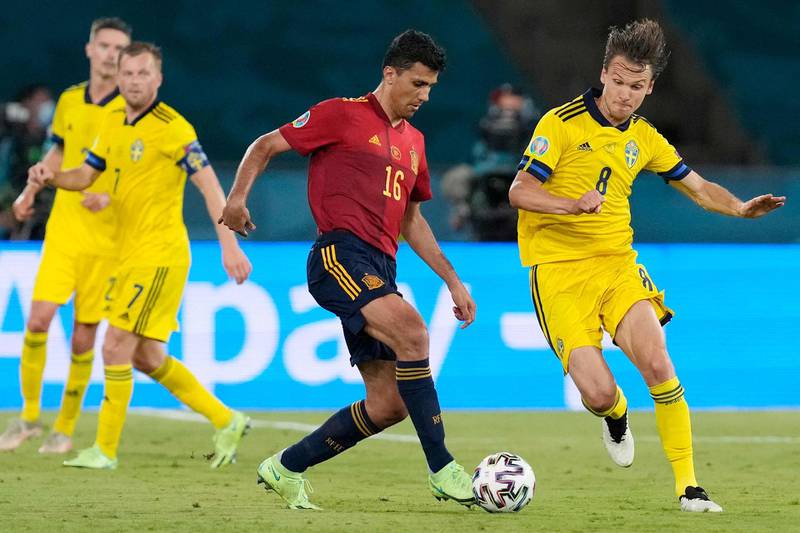 Rodri – 6. Shot from distance after 43 as Spain pushed for an opener and while the Manchester City midfielder was the first player off as Luis Enrique tried different options to get the breakthrough, it was no slight on his stable performance. AFP