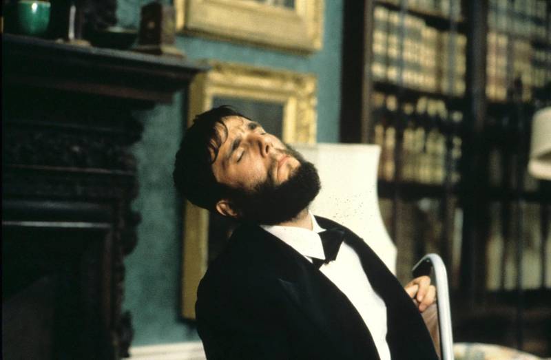 No Merchandising. Editorial Use OnlyMandatory Credit: Photo by ITV/REX/Shutterstock (677104gg)'My Left Foot' Film- 1990 - Christy Brown [Daniel Day Lewis].ITV ARCHIVE