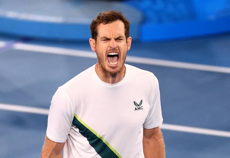 Britain's Andy Murray celebrates after winning his second round match against Australia's Thanasi Kokkinakis at the Australian Open in Melbourne. Reuters
