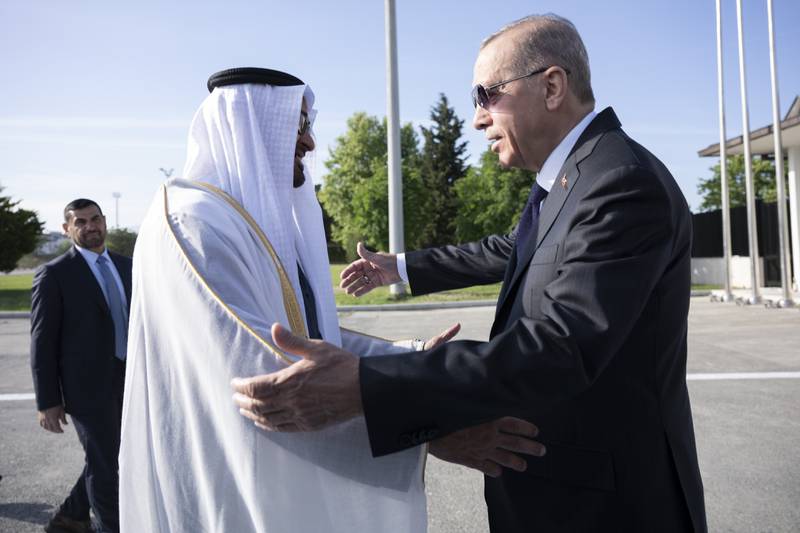 BAE Cumhurbaşkanı, yeniden seçilen Türk liderini ziyaret etti