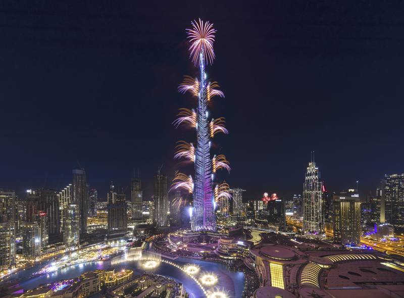 Burj Khalifa has been the centre point for fireworks in Dubai on New Year's Eve since its opening in 2010. Photo: Emaar