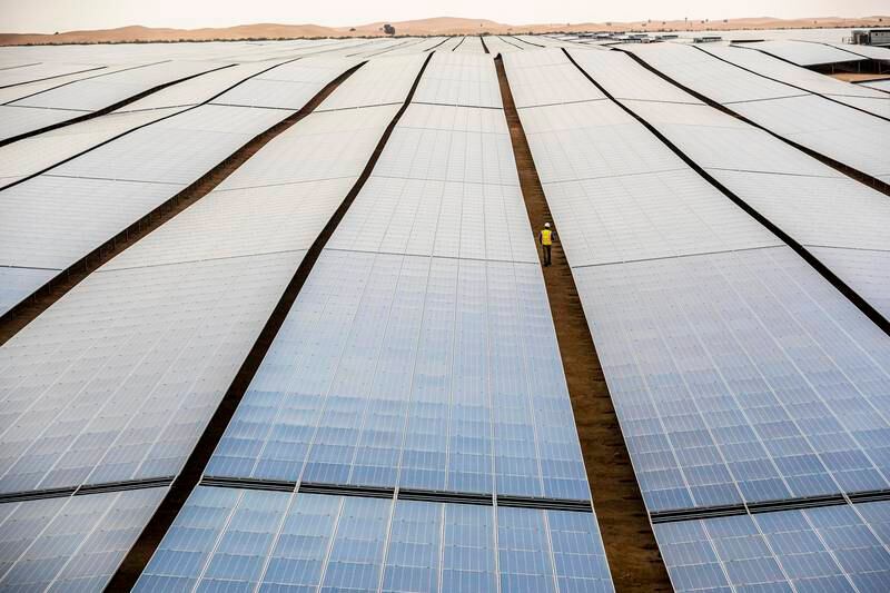 Noor Abu Dhabi solar plant is the world’s largest single-site solar photovoltaic plant. Photo: Taqa