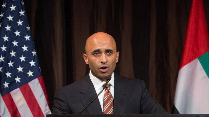 UAE ambassador to the US Yousef Al Otaiba said the Emirates' ambitions are 'truly out of this world'. Evelyn Hockstein / The National