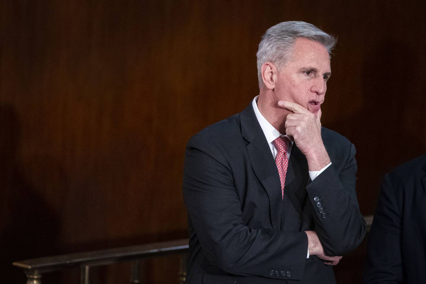 Representative Kevin McCarthy on January 5, after being blocked for the 11th time in his bid to become Speaker. Bloomberg