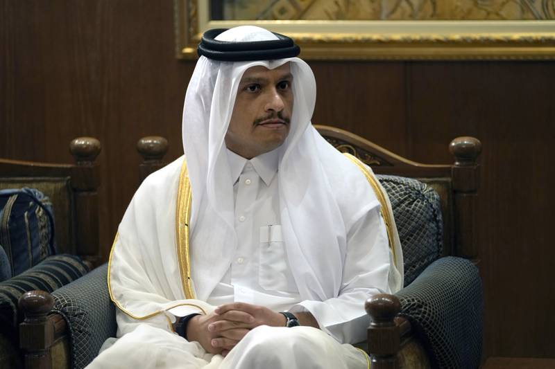 Qatar's Deputy Prime Minister and Foreign Minister, Sheikh Mohammed bin Abdulrahman Al Thani. AP