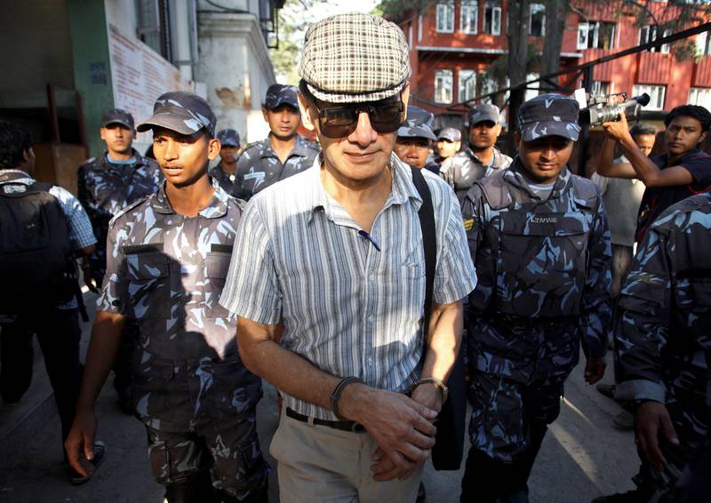 French serial killer Charles Sobhraj leaves Kathmandu district court after a hearing in Kathmandu in 2011. Reuters