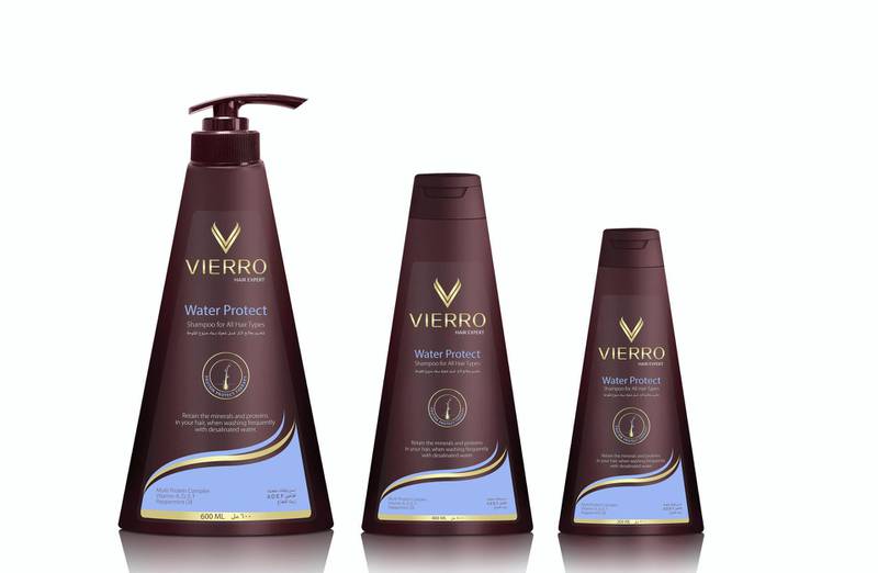 Vierro: Natural oils and proteins such as peppermint oil and vitamins A, D, E and F make up the key ingredients of Vierro’s Water Protect Range, which promises to hydrate, nourish and strengthen hair, while retaining its natural minerals and proteins. The products specialise in combatting the effects of washing with desalinated water. Available at Carrefour Hypermarkets; from Dh14 to Dh19