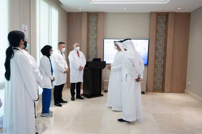 Sheikh Mohamed said he was proud of the work that the centre's talented medics and researchers carry out