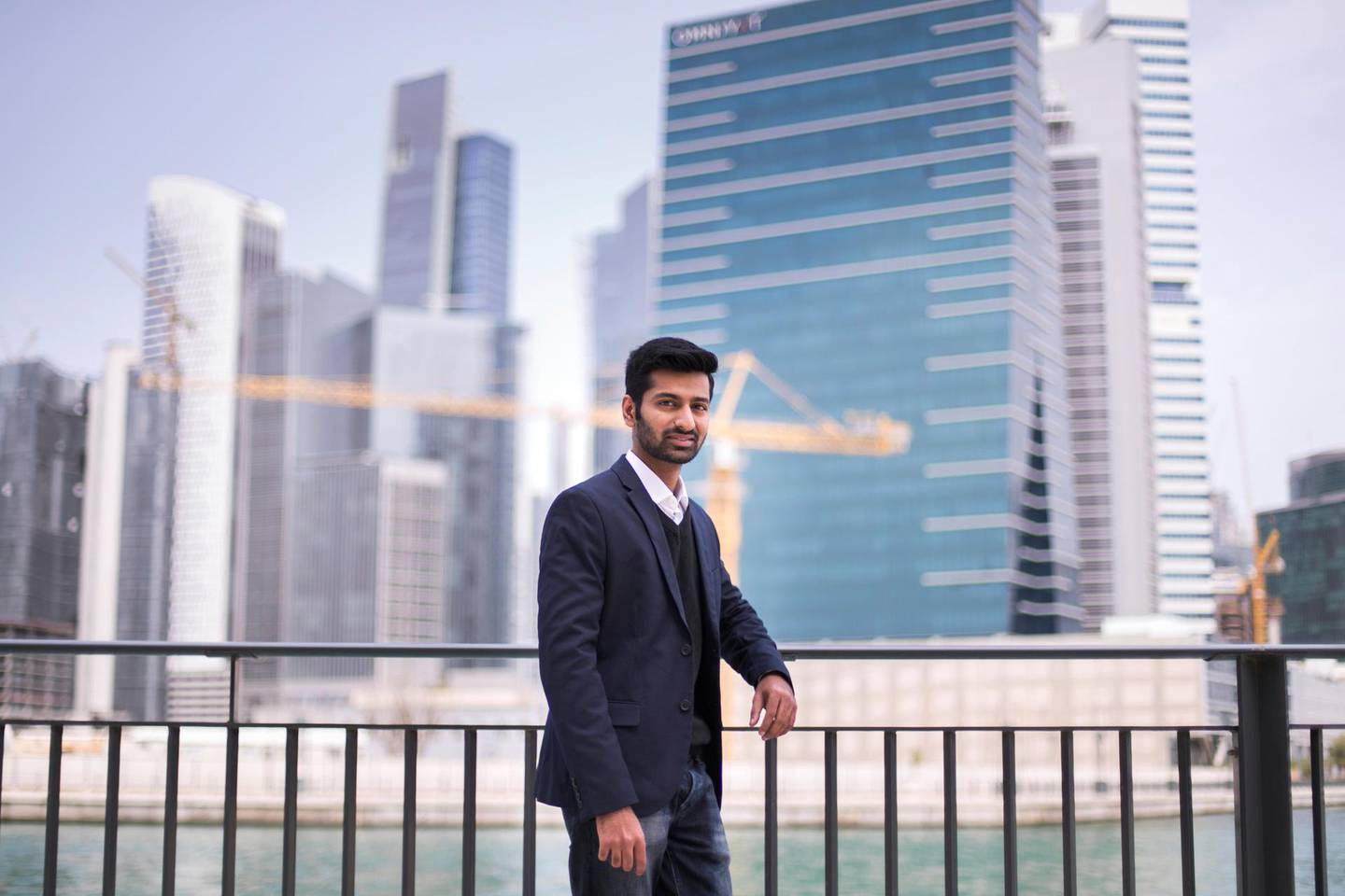 DUBAI, UNITED ARAB EMIRATES - March 22 2019.Monark Modi, co-founder and CEO of Bitex UAE, a Dubai-based online professional cryptocurrencies trading platform. (Photo by Reem Mohammed/The National)Reporter: Section:  BZ
