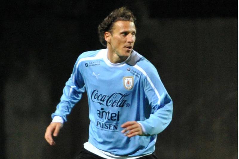 Diego Forlan had impressed the Japanese public during his previous trips to the country while representing Uruguay. Ozan Kose / AFP