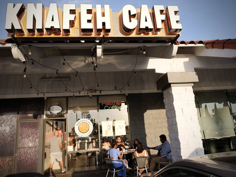 At Knafeh Cafe the original Knafeh recipe has been passed down for generations. Photo: Steve LaBate