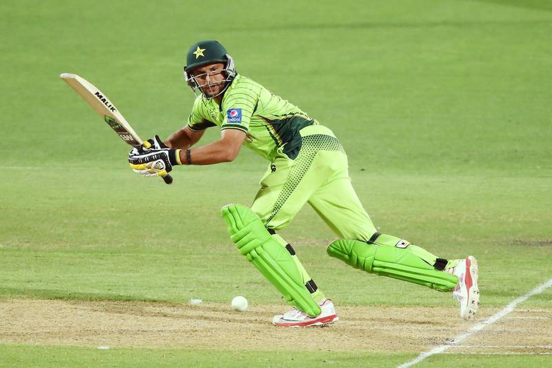 ADELAIDE, AUSTRALIA - FEBRUARY 15:  Shahid Afridi of Pakistan bats during the 2015 ICC Cricket World Cup match between India and Pakistan at Adelaide Oval on February 15, 2015 in Adelaide, Australia.  (Photo by Morne de Klerk/Getty Images)