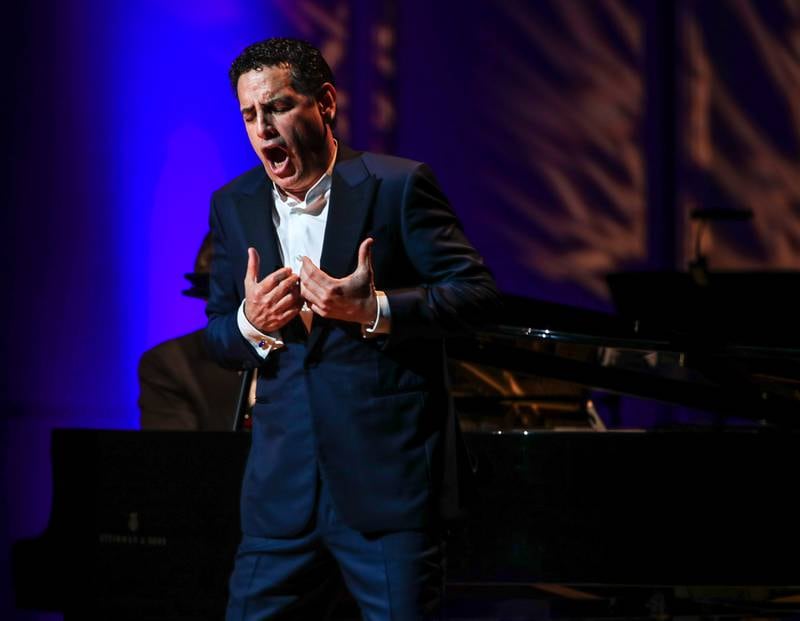 The 2023 Abu Dhabi Festival opened with a concert by Peruvian tenor Juan Diego Florez. Victor Besa / The National