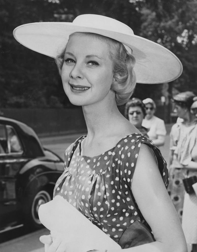 June Laverick attends the first day of the Ascot races on June 18, 1957. Getty Images
