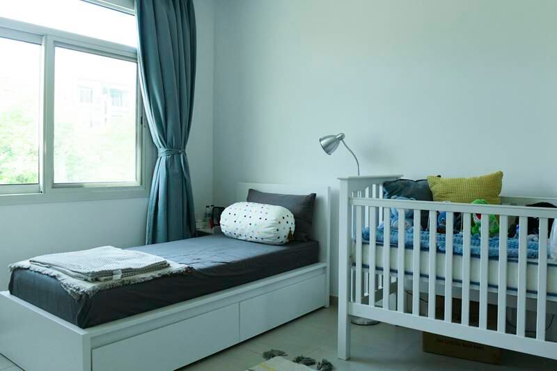 The master bedroom was converted into a room for the baby.