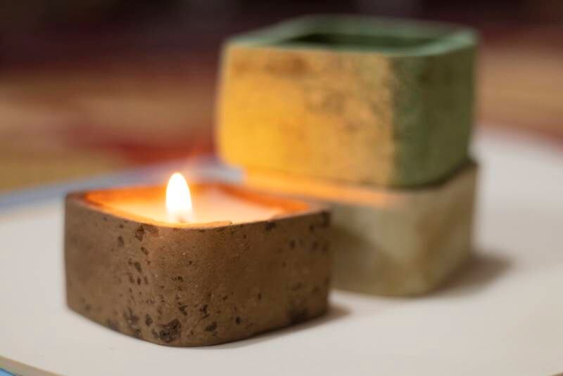 A biodegradable oil lamp made by the company. Photo: Eco Life