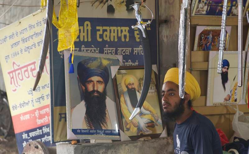 Jarnail Singh Bhindranwale was a Sikh preacher, who supported the idea of separate land for Sikhs and led an armed movement for Khalistan. Taniya Dutta / The National