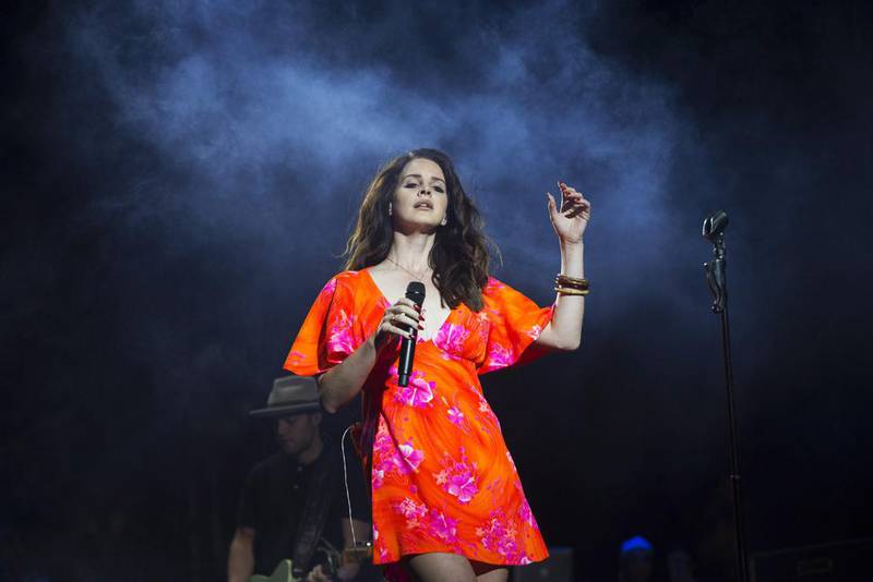 Lana Del Rey performing at Coachella. Reuters