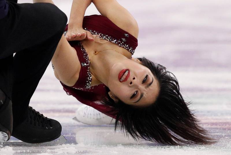 Sui Wenjing and Han Cong of China in action during the figure skating event. John Sibley / Reuters