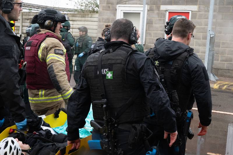 Part of the large-scale, multi-agency emergency readiness test Exercise Spring Resolve