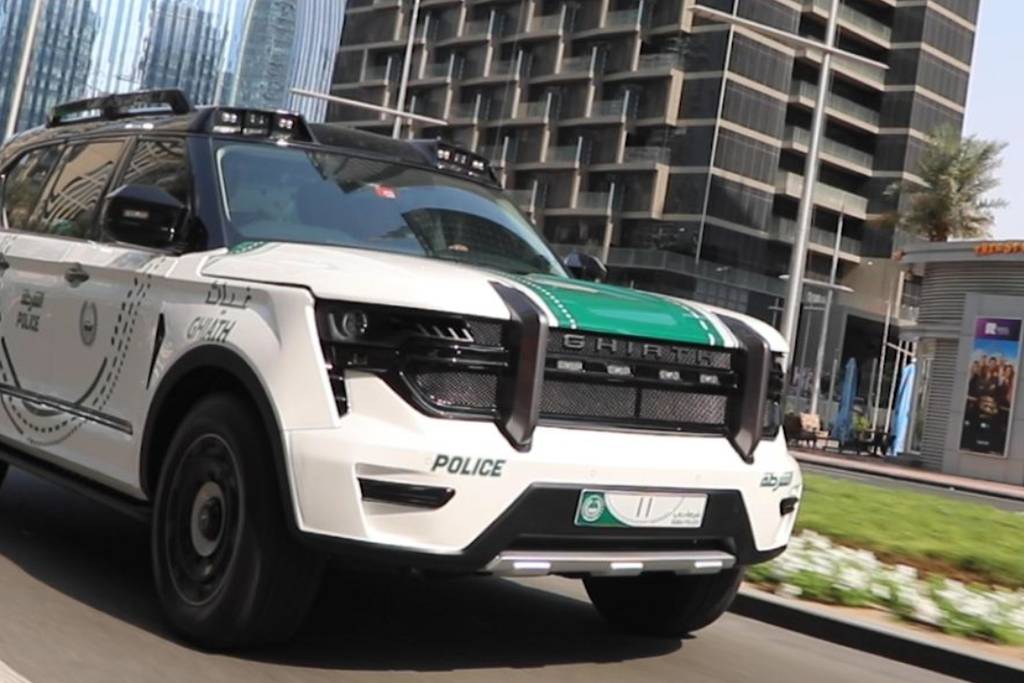 On the road with Dubai Police inside UAE-built 'Ghiath' patrol car
