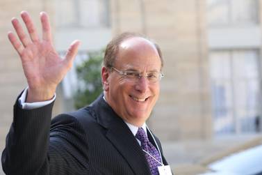 Blackrock chairman and chief executive Larry Fink said in an annual letter to clients that "we are on the edge of a fundamental reshaping of finance". AFP