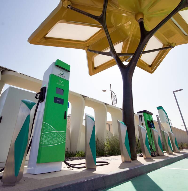 Dewa provides Expo 2020 visitors with 19 charging stations, with five stations each at Opportunity, Sustainability, and Mobility Pavilions, two stations at the Expo 2020 office, and two stations at Enoc’s service station of the future.