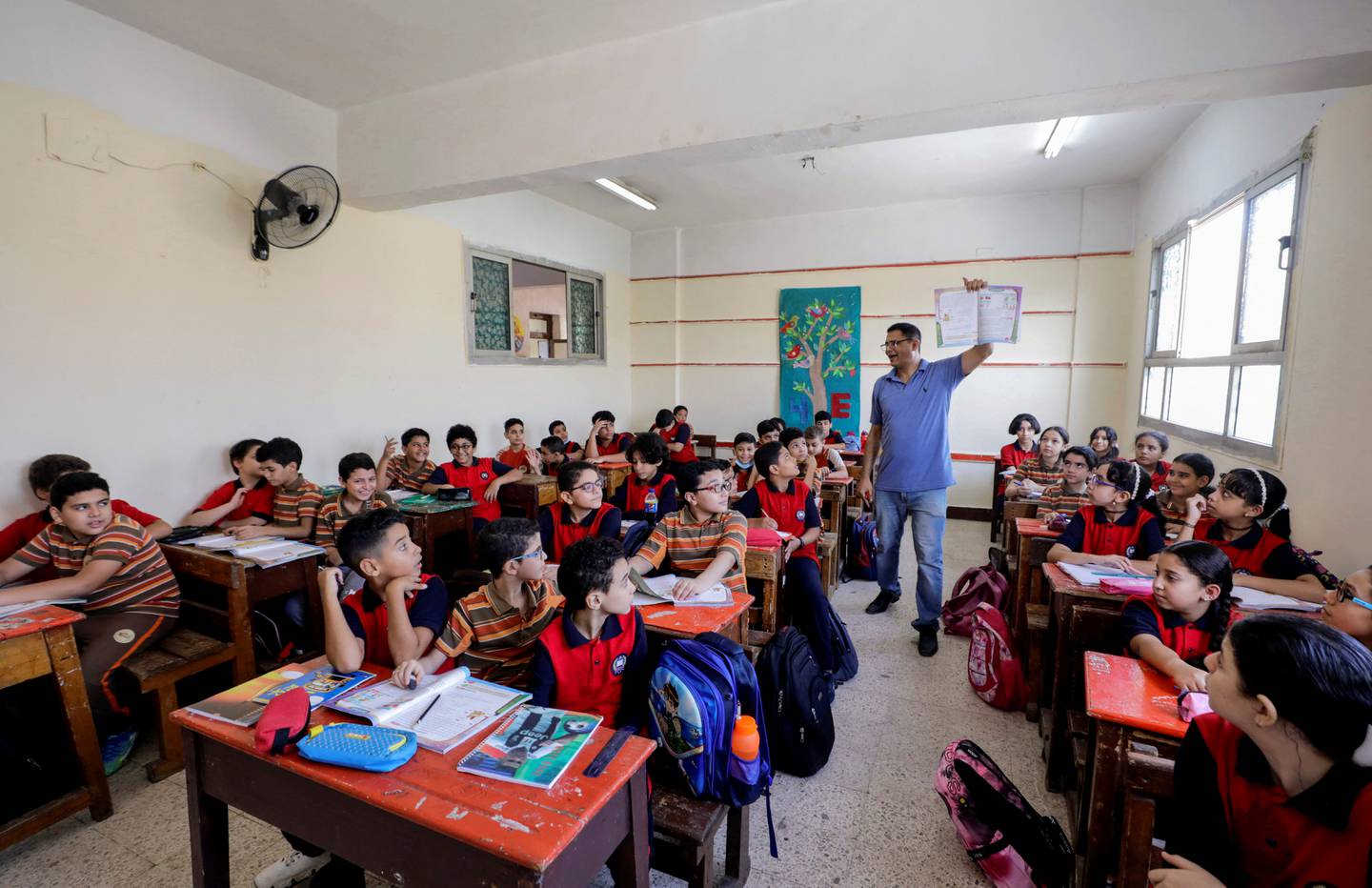 A classroom in a Cairo school. Reuters