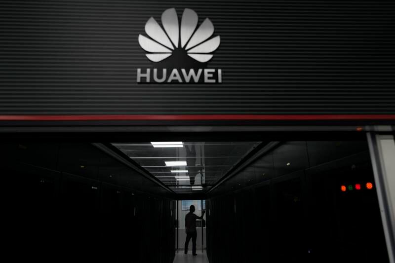 A Huawei 5G data server centre in Guangzhou, southern Guangdong province. The US believes some of the Chinese company's products pose an 'unacceptable risk' to its national security. AP