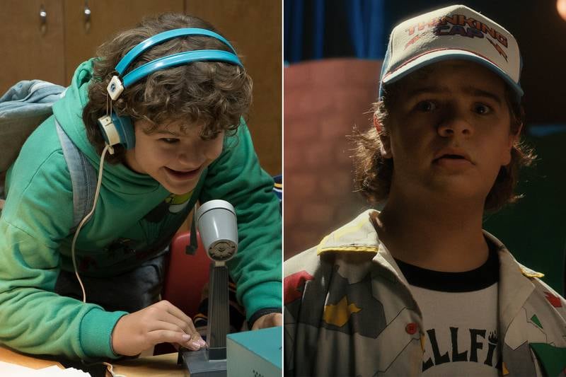 Gaten Matarazzo in season one and season four. He acted on Broadway, doing stage work, before being cast on 'Stranger Things'.