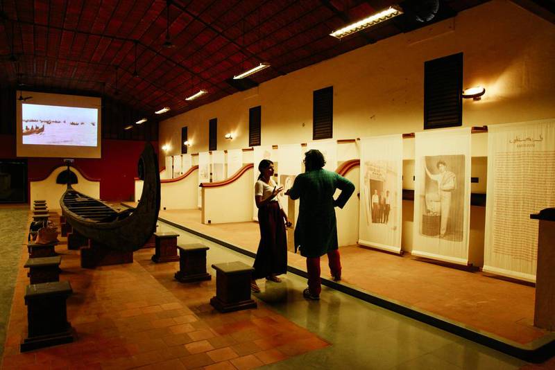 Rasha Al Duwaisan’s Hoisting Histories installation in the Binary States, India – UAE exhibition, the Kochi-Muziris Biennale, Fort Kochi. Courtesy Cultural Engineering