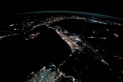 The Levant region captured from space