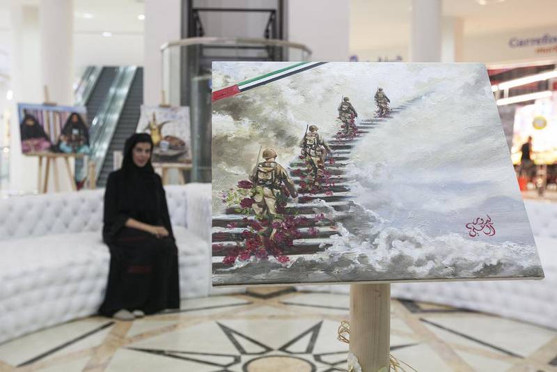 Budour Al Ali’s tribute to the fallen Emirati heroes is touching, readers say. Mona Al Marzooqi/ The National

