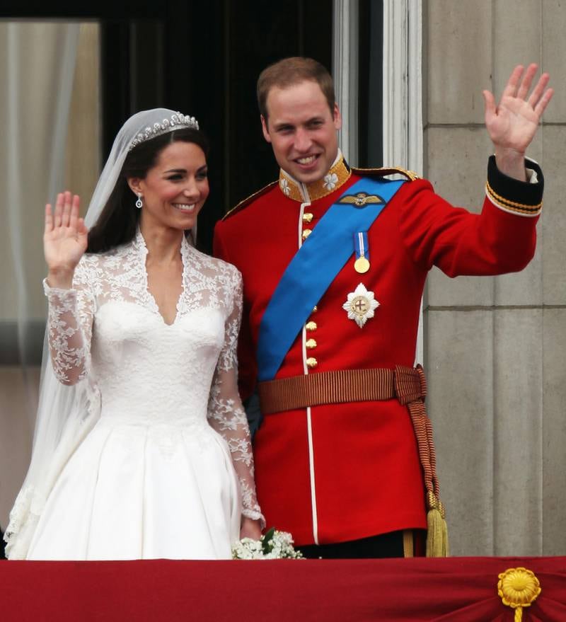 April 29, 2011: The Queen's oldest grandchild Prince William, Duke of Cambridge and Catherine, Duchess of Cambridge marry. Getty