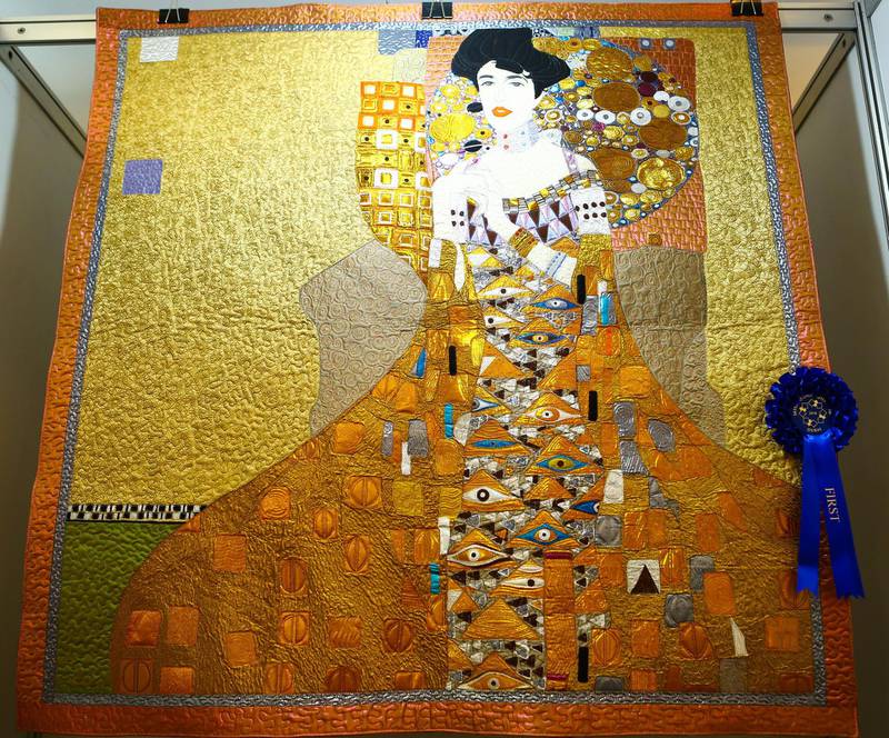 'Gold Lady', a quilt by by Yan Liu, won first place in the Art category at the last edition of the International Quilting Show Dubai, which was held in 2018 