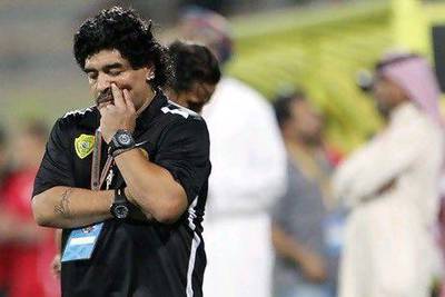 Diego Maradona was sacked as Al Wasl manager in July 2012.