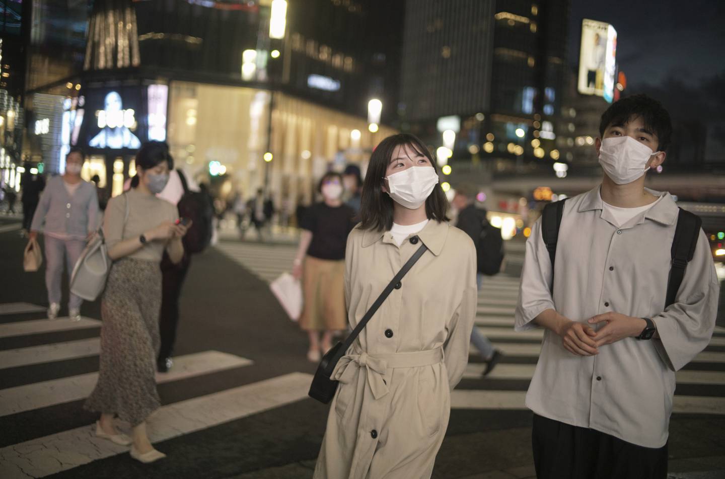 Unlike many other countries, Japan has stuck to mask wearing, not just on public transport, but almost all the time. AP