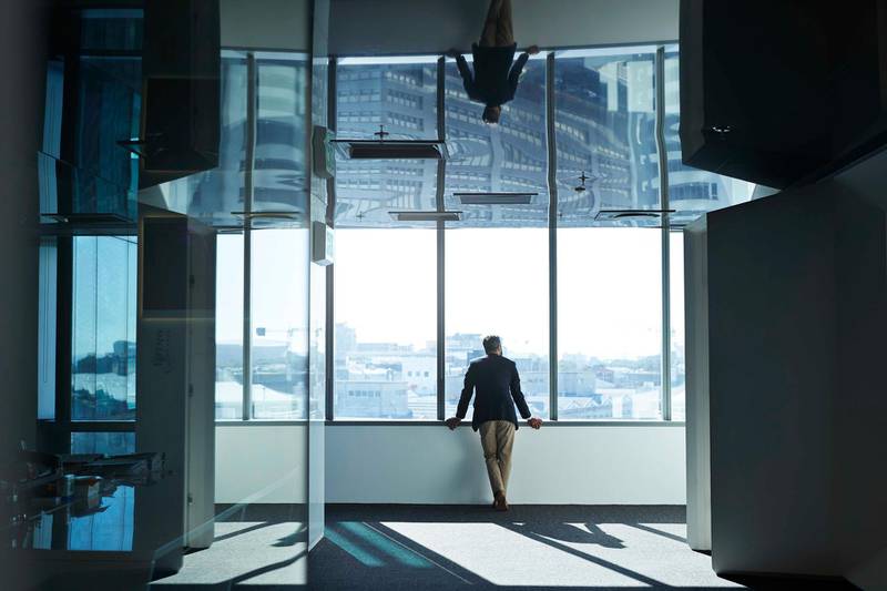 Modern chic business people working in an incredible futuristic & original office space. Getty Images