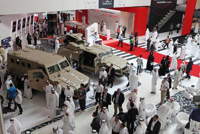 Apart from hosting events, Adnec organises the International Defence Exhibition and Conference, above, which starts on February 22. Fatima Al Marzooqi / The National