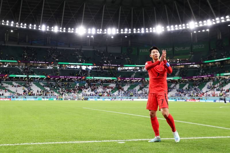 Son Heung-min couldn't help South Korea break the deadlock as their Group H opener against Uruguay ended 0-0. Getty Images