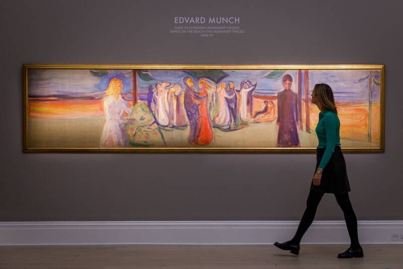 Another restituted work, Edvard Munch’s Dance on the Beach, sold at the Sotheby’s auction for £16.9 million ($20.5 million). Getty Images 