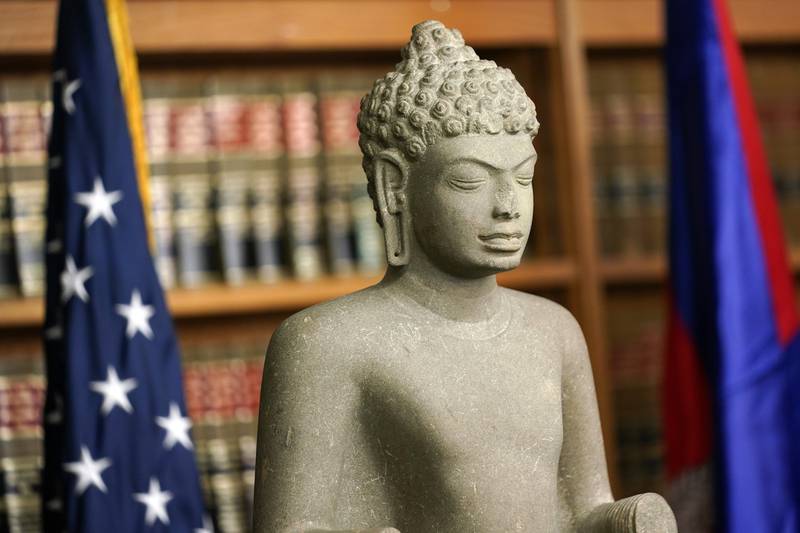 The works were voluntarily relinquished by US museums and private collectors after civil forfeiture claims were filed. AP