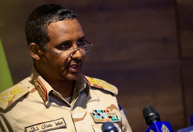 Gen  Mohamed Hamdan Dagalo, commander of Sudan's paramilitary Rapid Support Forces. Reuters