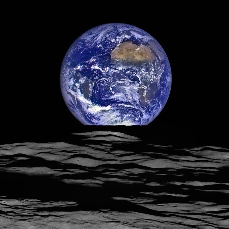 A striking composite image of Earth captured by Nasa’s Lunar Reconnaissance Orbiter while in orbit around the Moon in 2015.Photo: Nasa